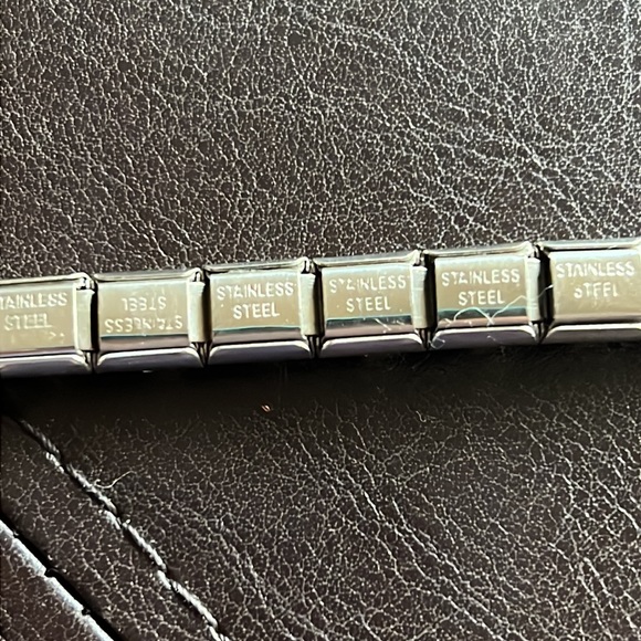 One Left Stainless steel snoopy Italian charm bracelet charm link - Picture 4 of 4